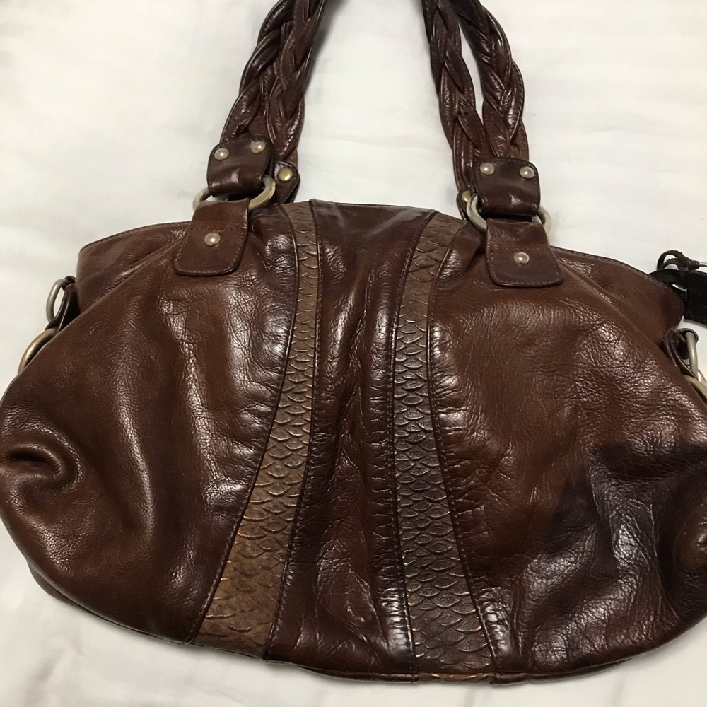Brown leather bag - Picture 4 of 4